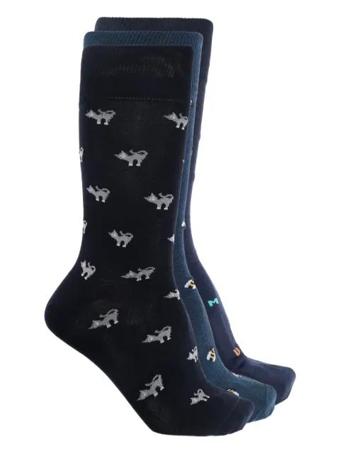 intarsia-knit socks by PAUL SMITH