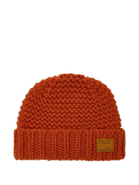 knitted patch hat by PAUL SMITH