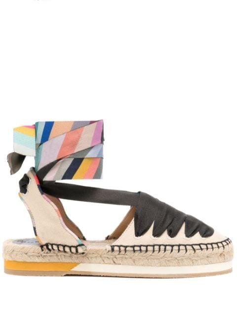 lace-up flat espadrilles by PAUL SMITH