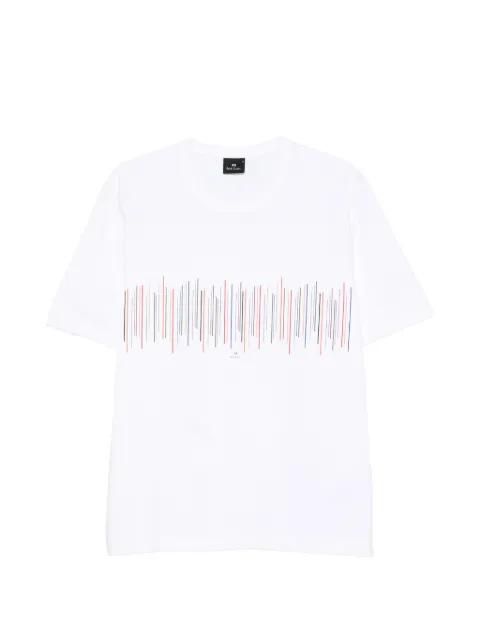 line-print T-shirt by PAUL SMITH