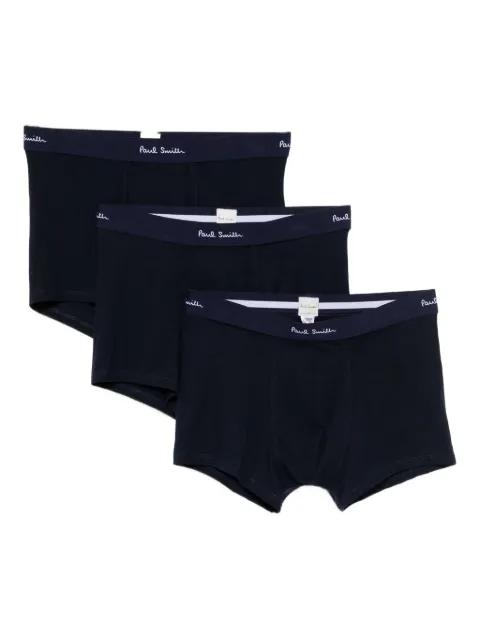 logo cotton boxers (set of three) by PAUL SMITH