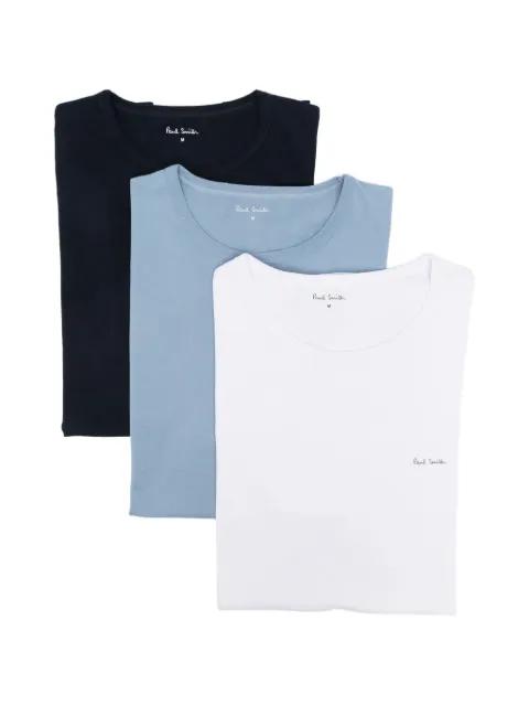logo-print T-shirt (set of three) by PAUL SMITH