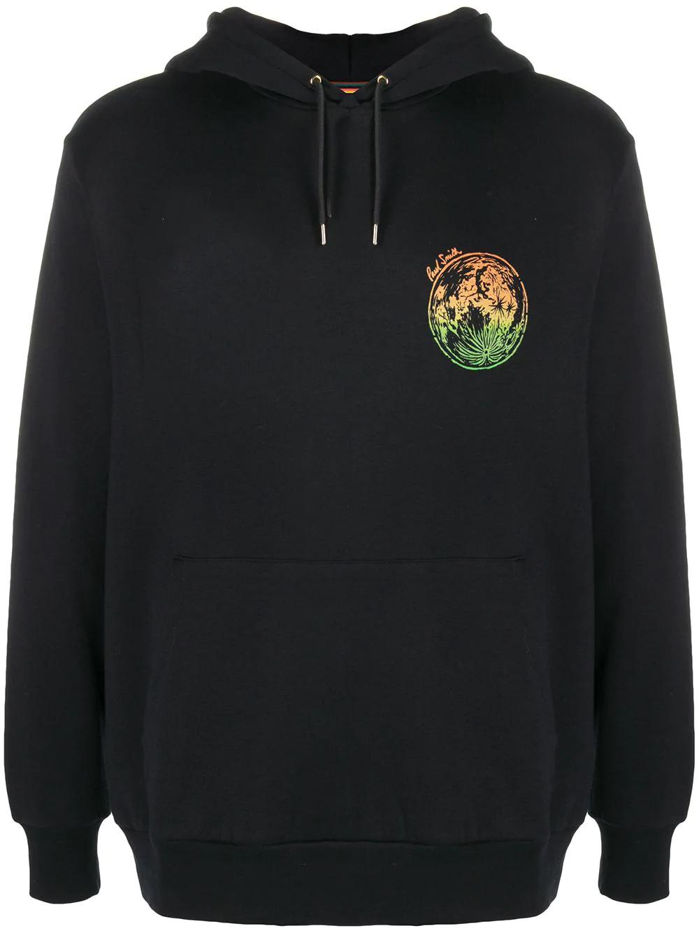logo print drawstring hoodie by PAUL SMITH