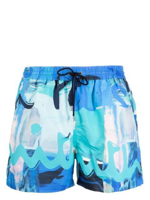 logo-print swim shorts by PAUL SMITH