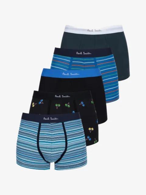 logo-waistband boxer briefs (set of five) by PAUL SMITH