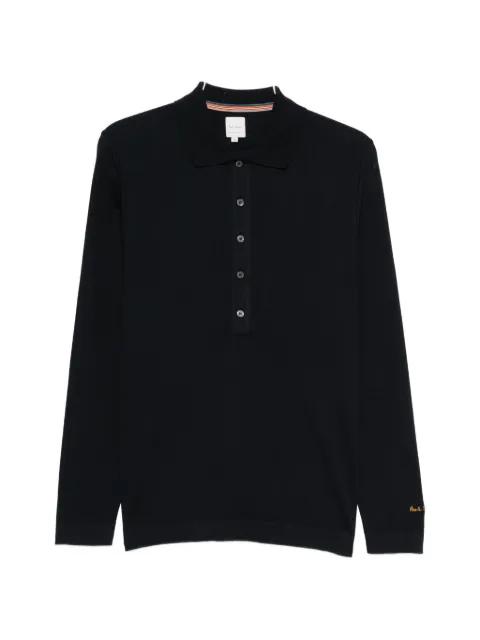 long-sleeve buttoned polo T-shirt by PAUL SMITH