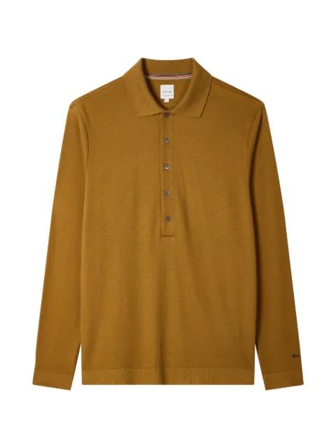 long-sleeve cotton polo shirt by PAUL SMITH
