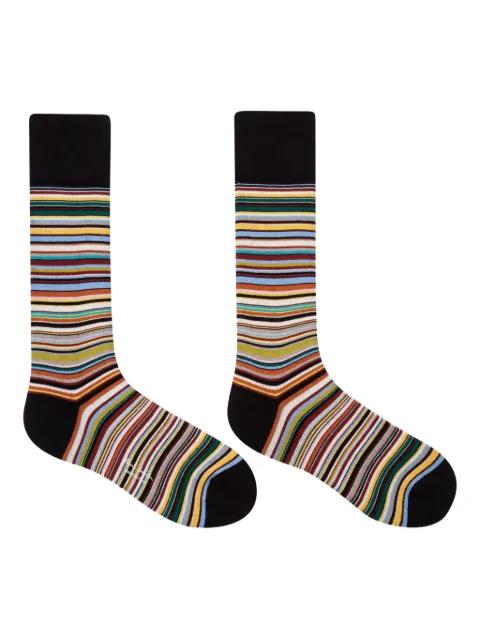 multi-striped cotton socks by PAUL SMITH