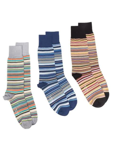 pack of three socks by PAUL SMITH