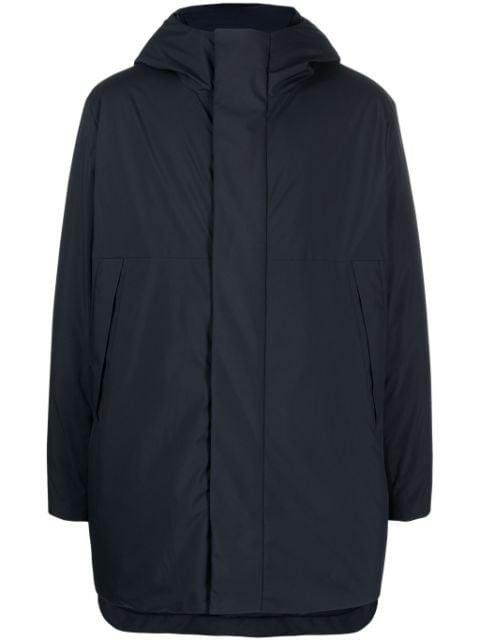 padded hoodied parka coat by PAUL SMITH
