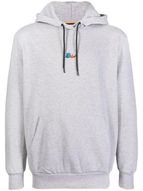 paint-splatter logo-print hoodie by PAUL SMITH