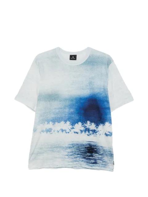 palm-tree-print T-shirt by PAUL SMITH