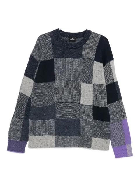 patchwork-panelled sweater by PAUL SMITH
