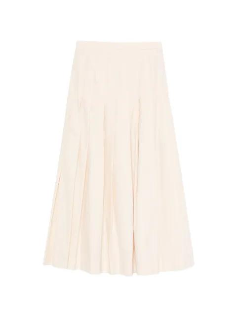 pleated A-line midi skirt by PAUL SMITH
