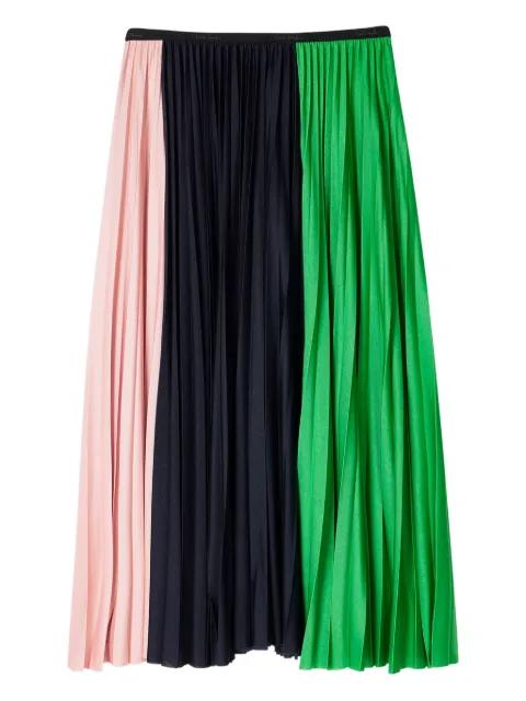 pleated panel midi skirt by PAUL SMITH