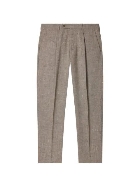 pleated pocket tapered trousers by PAUL SMITH