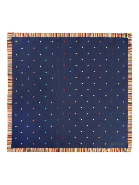 polka-dot silk pocket square by PAUL SMITH