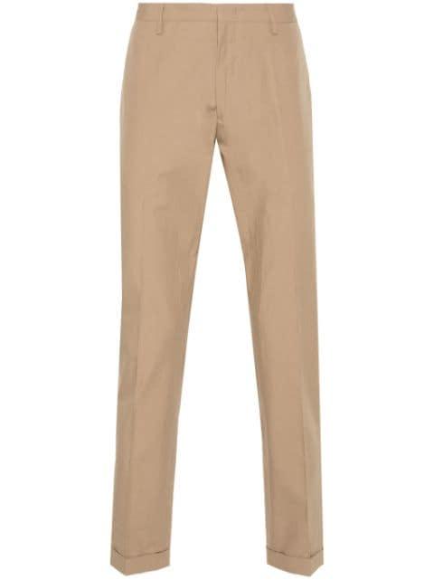 pressed-crease cotton trousers by PAUL SMITH