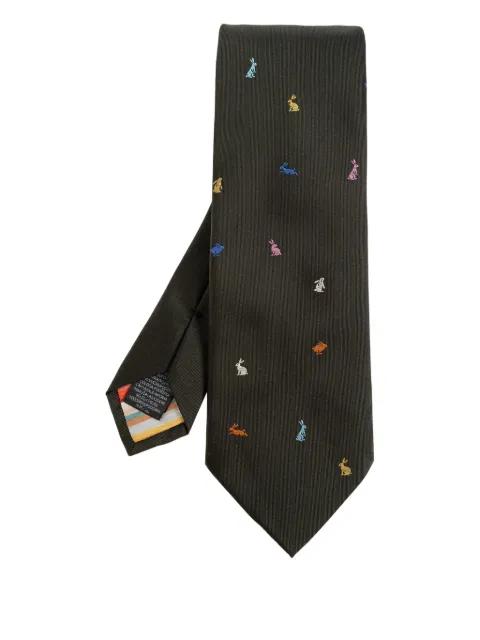 rabbit silk tie by PAUL SMITH