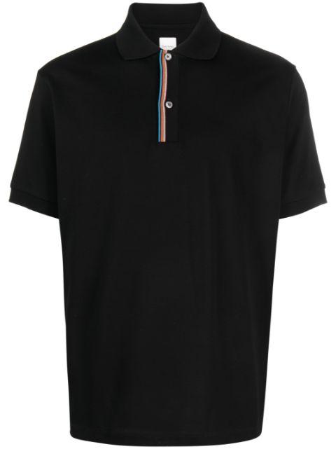 rainbow-stripe cotton polo shirt by PAUL SMITH
