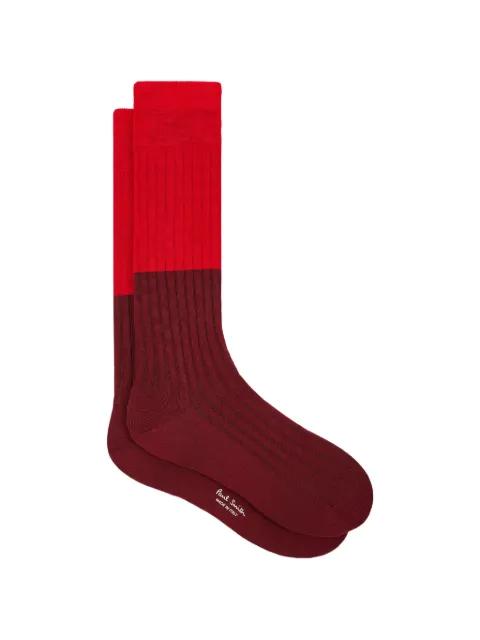 ribbed colourblock socks by PAUL SMITH