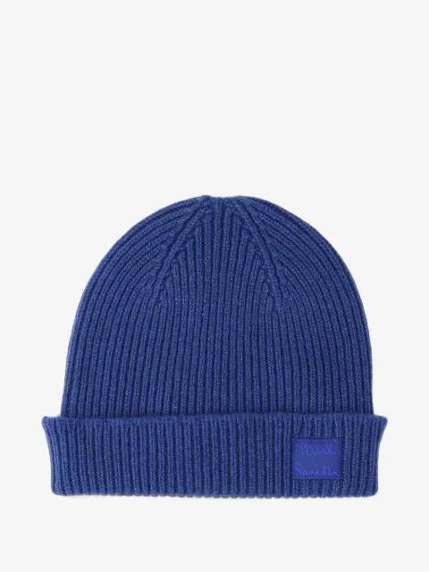 ribbed-knit beanie hat by PAUL SMITH