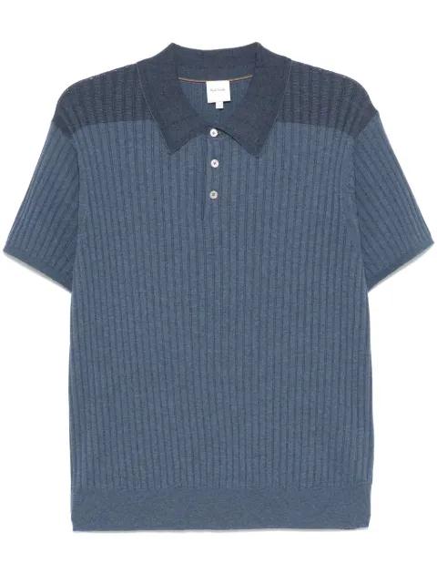 ribbed-knit polo shirt by PAUL SMITH