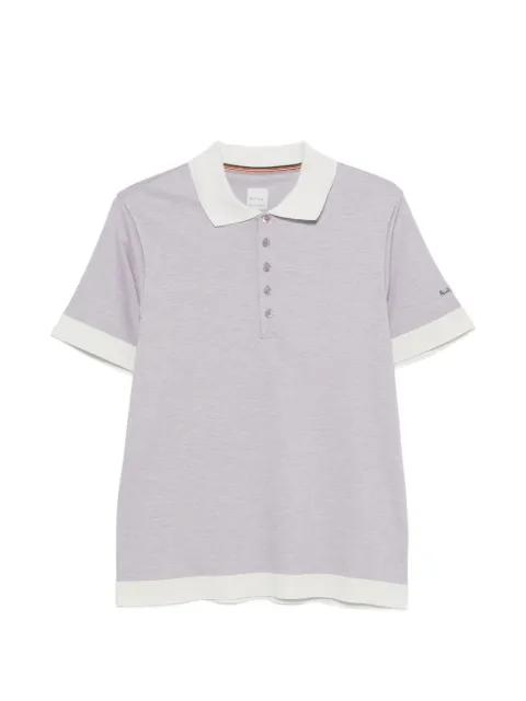 ribbed-trim polo shirt by PAUL SMITH