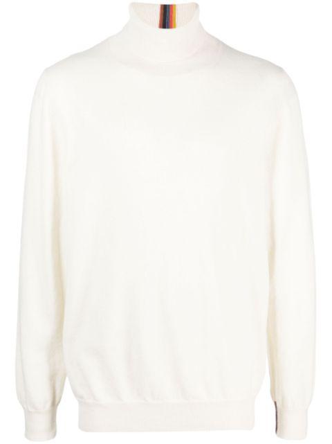 roll neck cashmere jumper by PAUL SMITH
