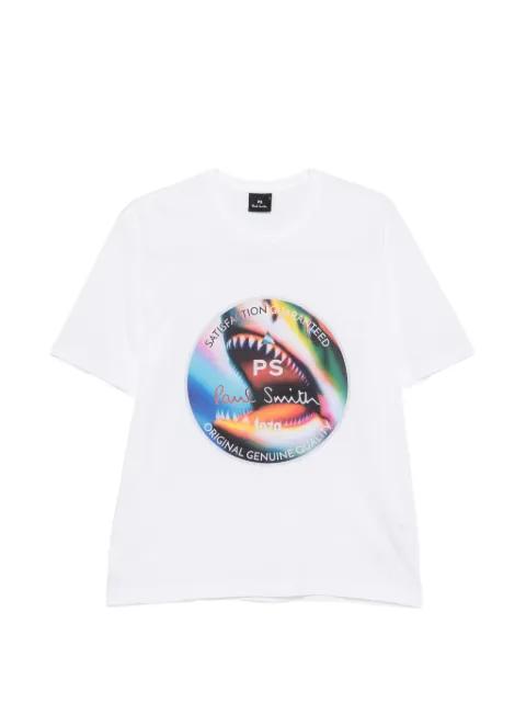 shark-print T-shirt by PAUL SMITH