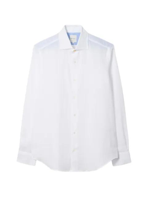 slim-fit linen shirt by PAUL SMITH