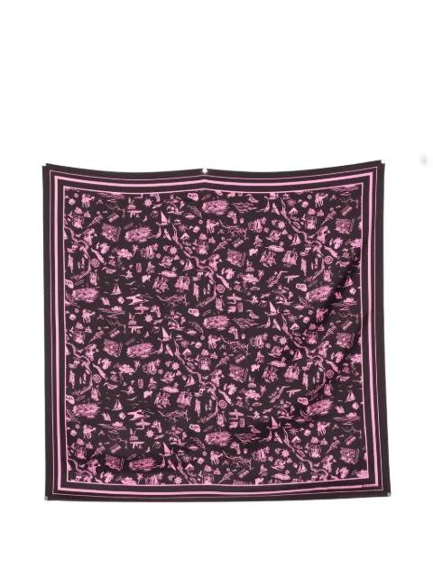 square-shape silk scarf by PAUL SMITH