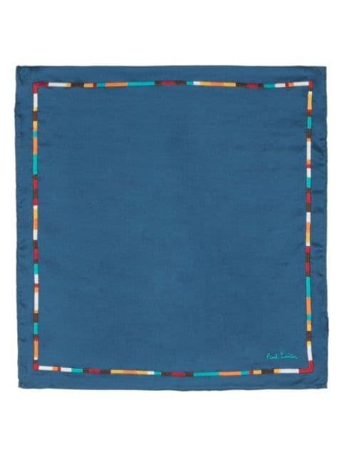 stripe-embroidered slk scarf by PAUL SMITH
