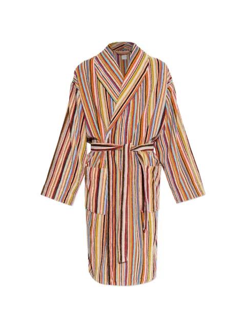 striped belted robe by PAUL SMITH