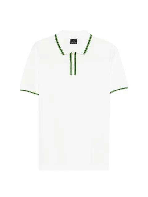 striped collar polo shirt by PAUL SMITH