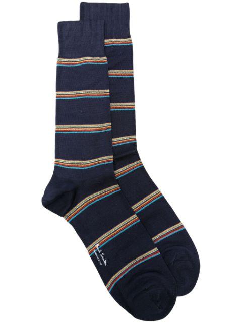 striped cotton-blend socks by PAUL SMITH