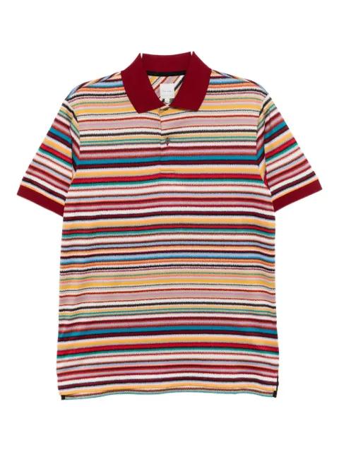 striped cotton polo shirt by PAUL SMITH
