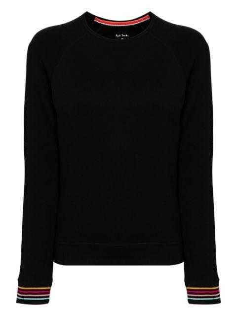 striped-cuff cotton sweatshirt by PAUL SMITH