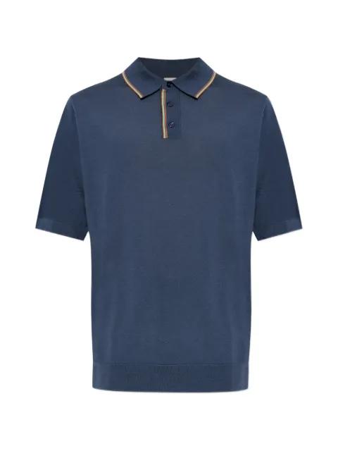 striped-detail polo shirt by PAUL SMITH