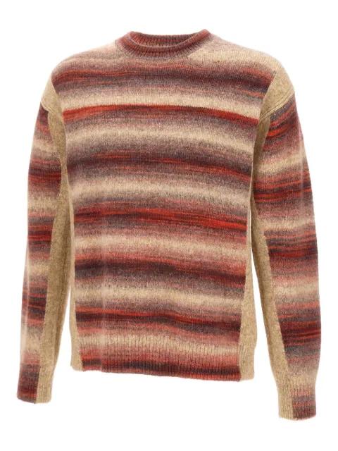 striped panelled sweater by PAUL SMITH