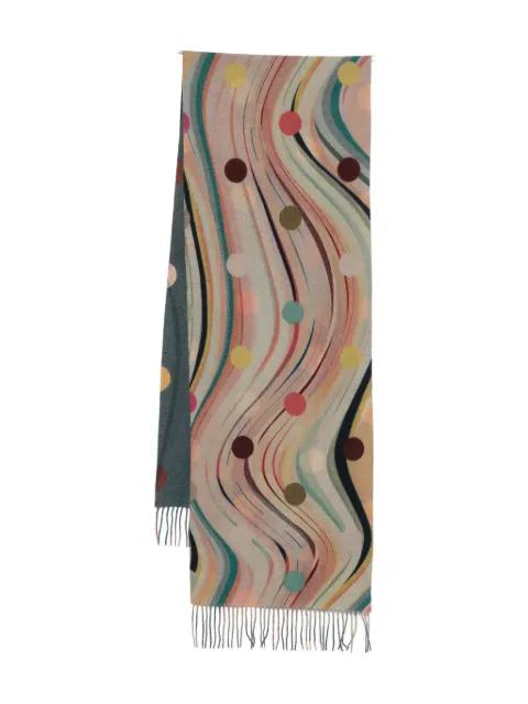 swirl-dot scarf by PAUL SMITH