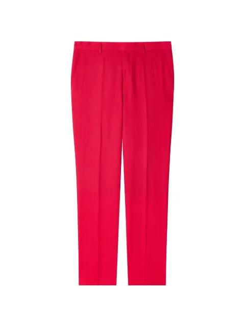 tapered-fit linen trousers by PAUL SMITH