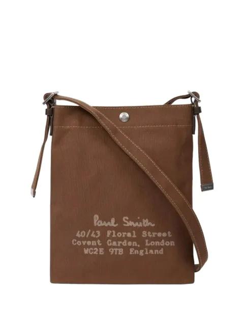 text-print messenger bag by PAUL SMITH