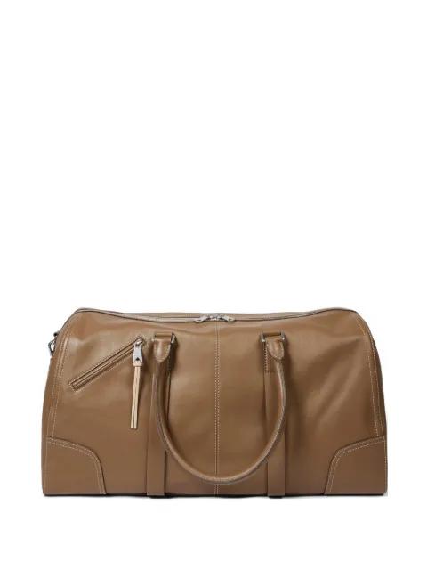 zip-fastening leather holdall bag by PAUL SMITH