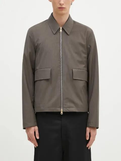 zip-fastening pocket shirt jacket by PAUL SMITH