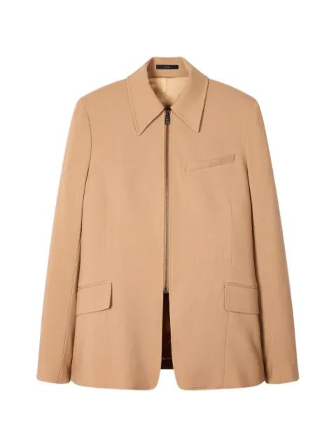zip-up pointed-collar blazer by PAUL SMITH