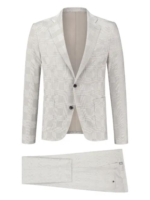 checked single-breasted suit by PAUL ZEIST