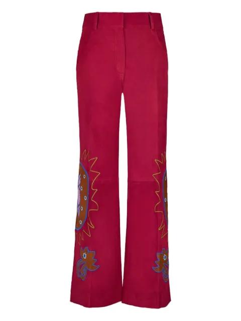 Alice embroidered flared trousers by PAULA