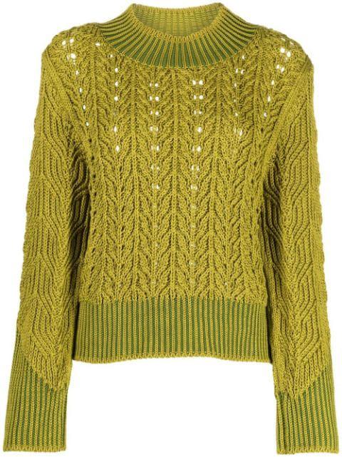 cable-knit jumper by PAULA CANOVAS DEL VAS