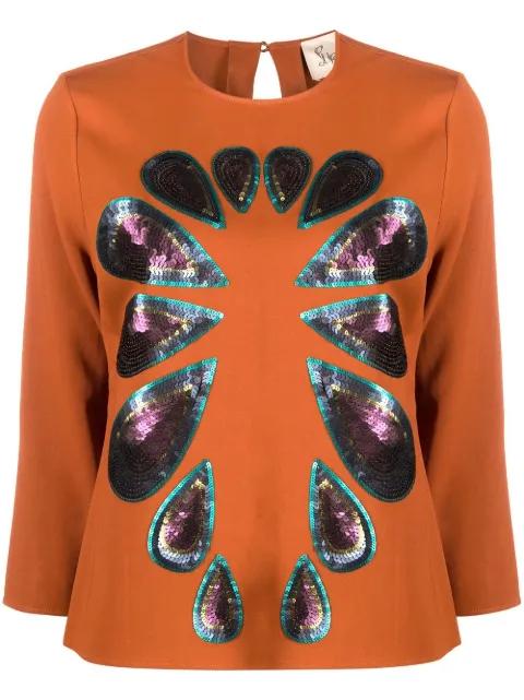 Lapis sequins blouse by PAULA